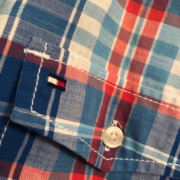 Boys Tommy Hilfiger Short Sleeves Button Down - Picture 4 of 8